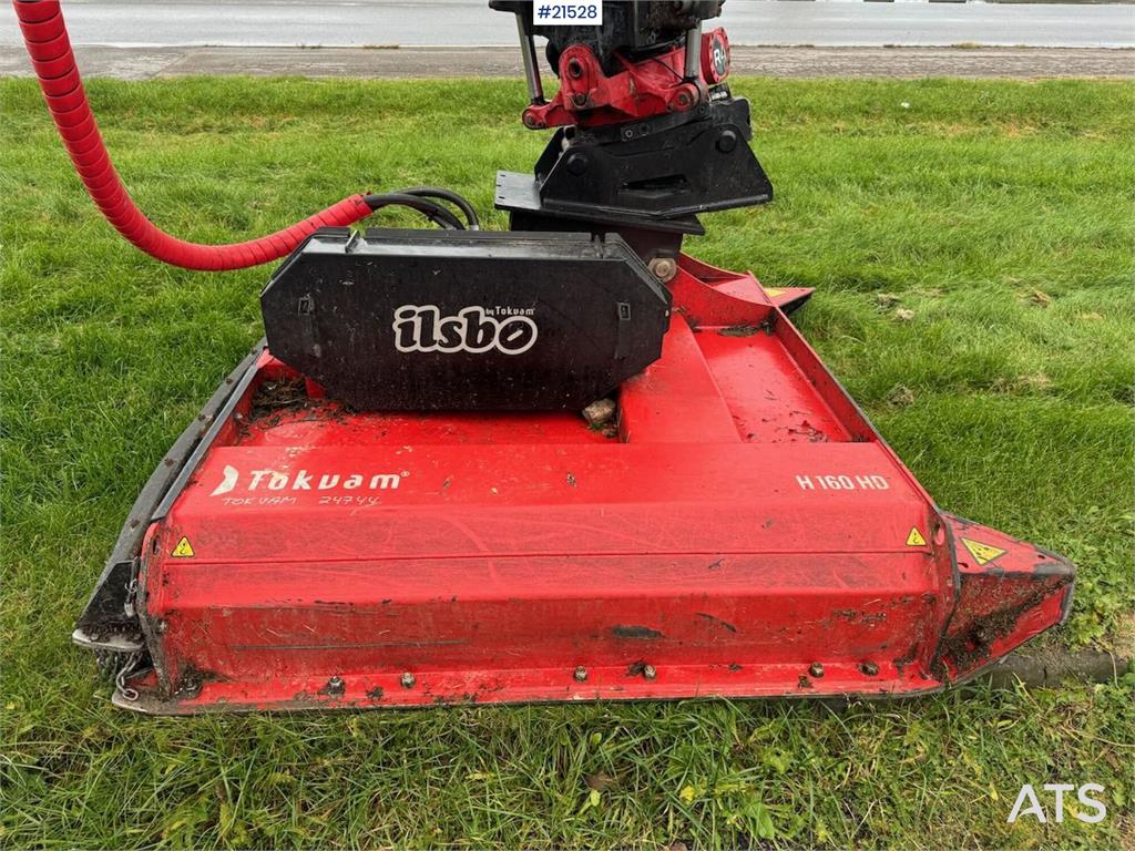 Huddig 1260C Backhoe w/ Palfinger crane, Lift, rototilt a