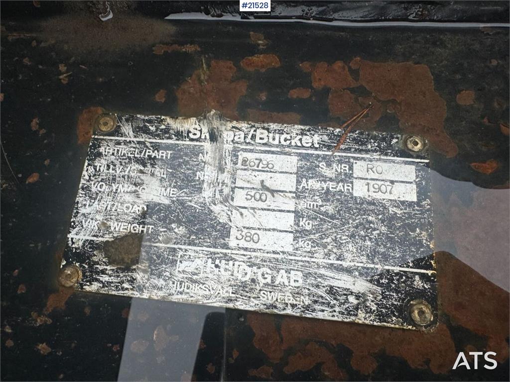 Huddig 1260C Backhoe w/ Palfinger crane, Lift, rototilt a