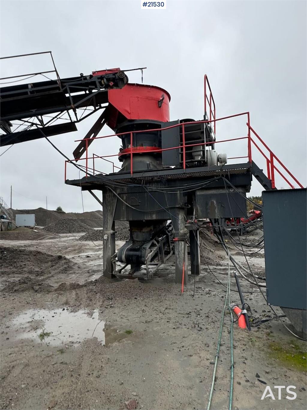 Svedala Arbrå 1336 spindle crusher with parts crusher.
