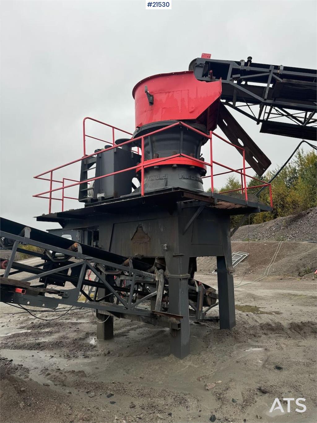 Svedala Arbrå 1336 spindle crusher with parts crusher.