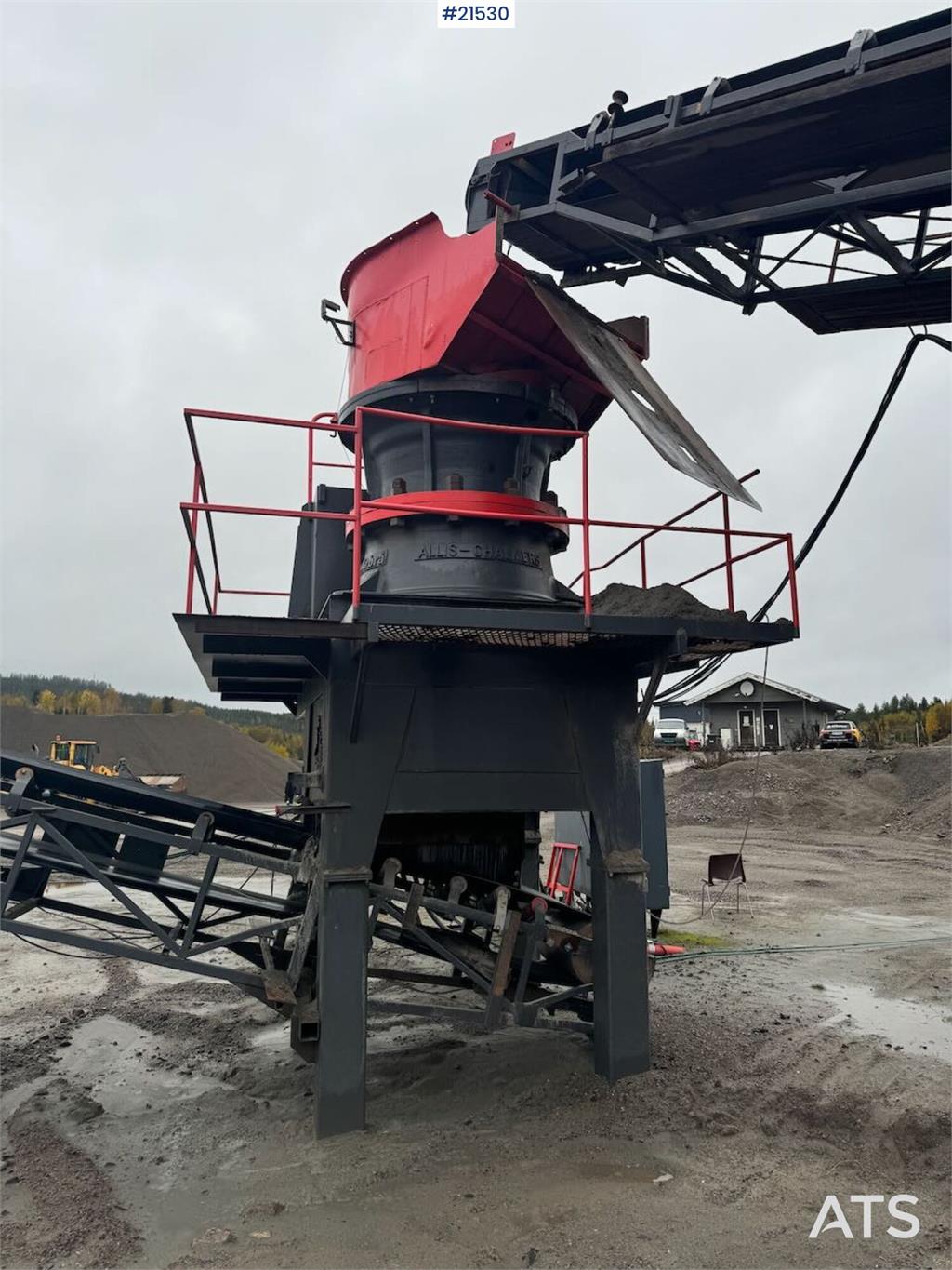 Svedala Arbrå 1336 spindle crusher with parts crusher.