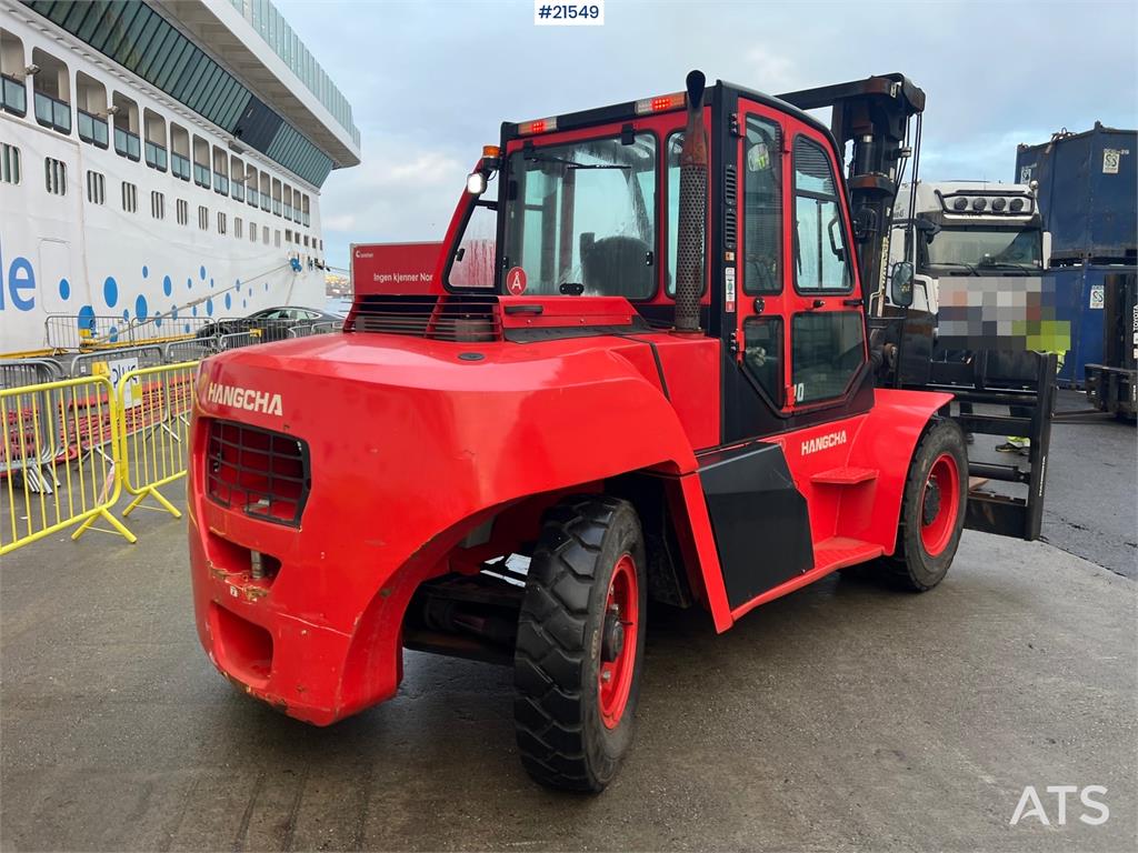 Hangcha CPCD120 Forklift w/ hydraulic forks, side shift an
