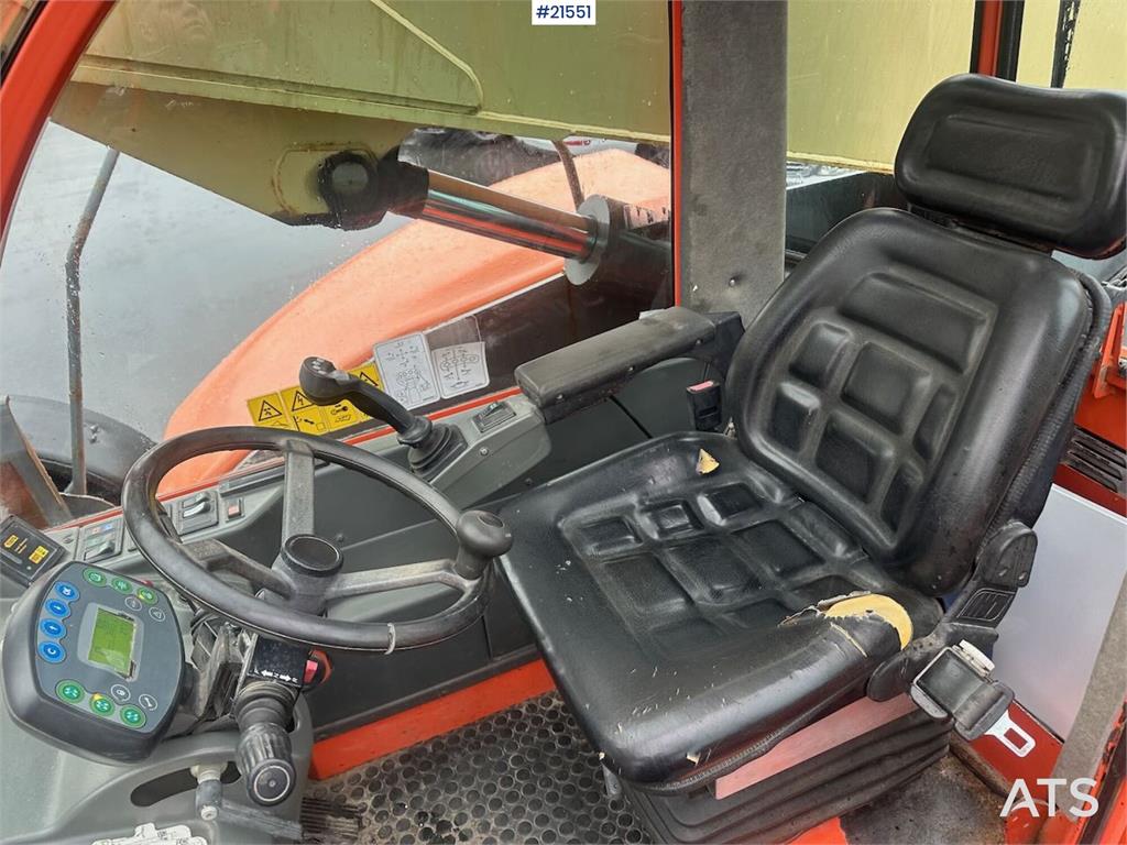 JLG 4017 telehandler w/ two pallet forks and bucket. C