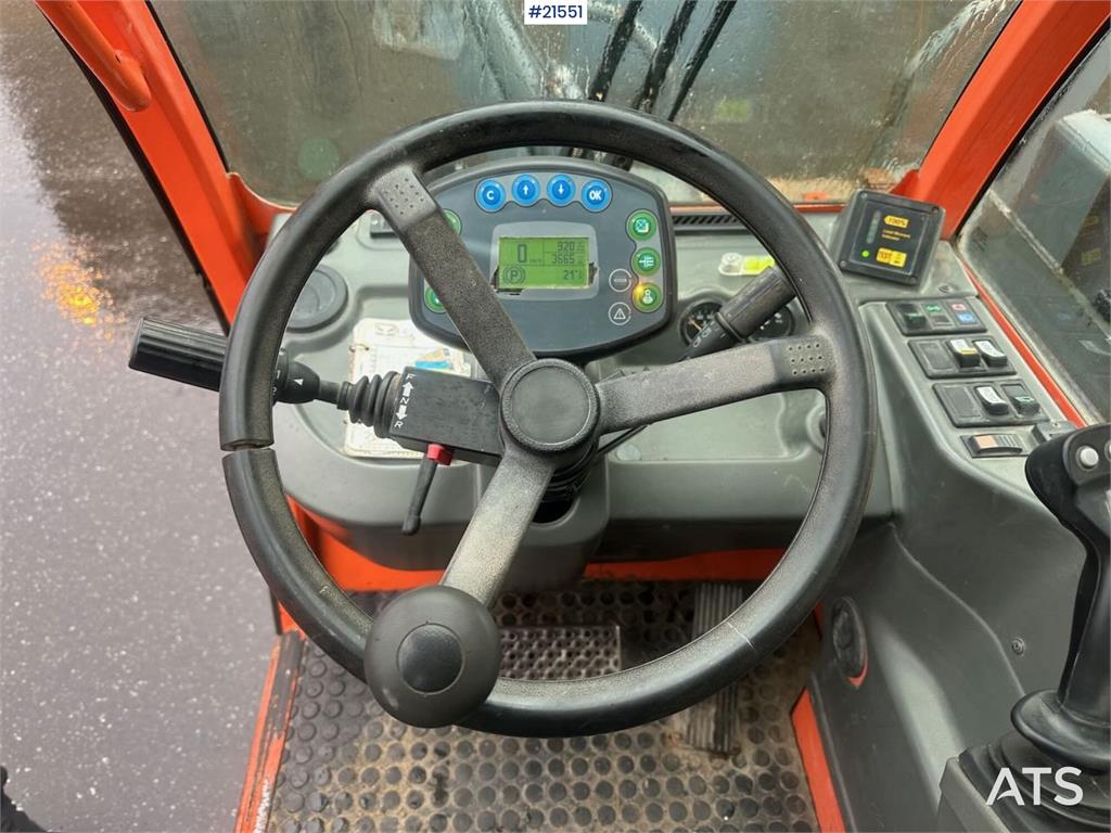 JLG 4017 telehandler w/ two pallet forks and bucket. C