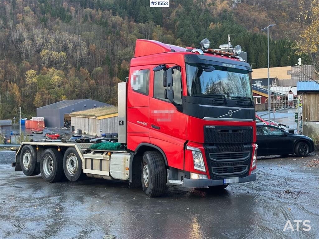 Volvo FH 500 hook truck 8x2 w/ 21 t hook. WATCH VIDEO.