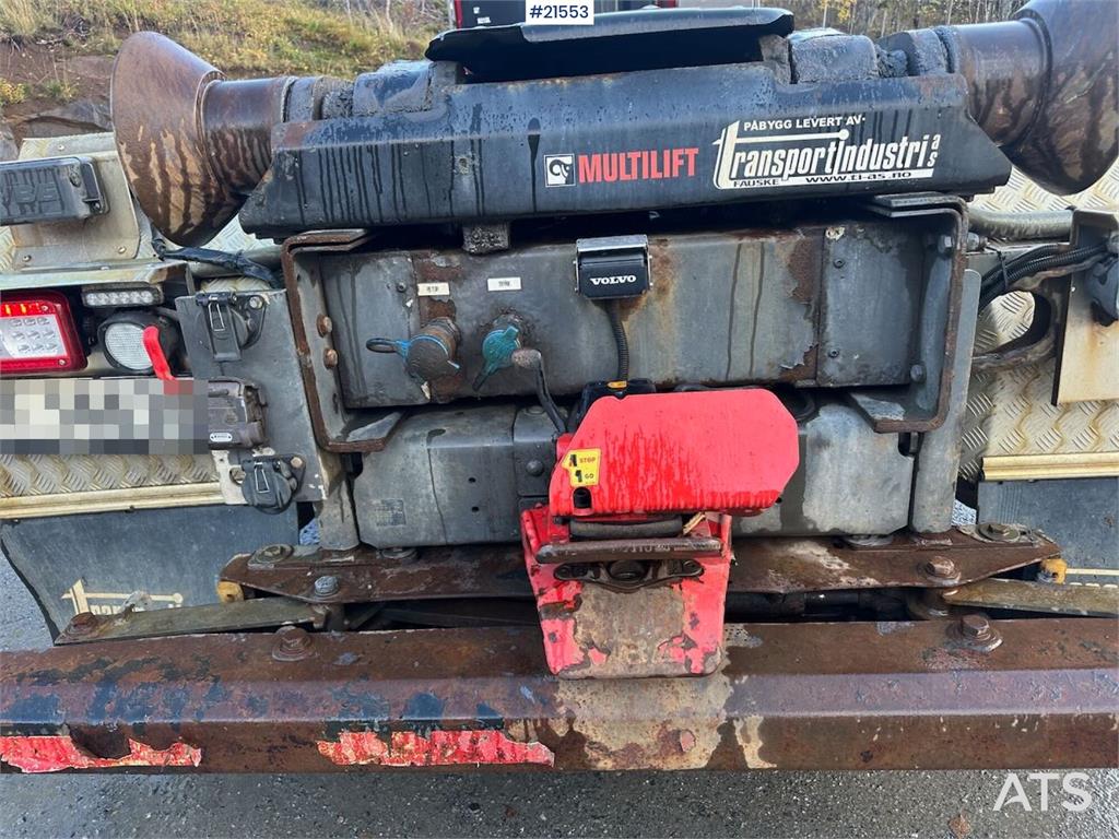 Volvo FH 500 hook truck 8x2 w/ 21 t hook. WATCH VIDEO.