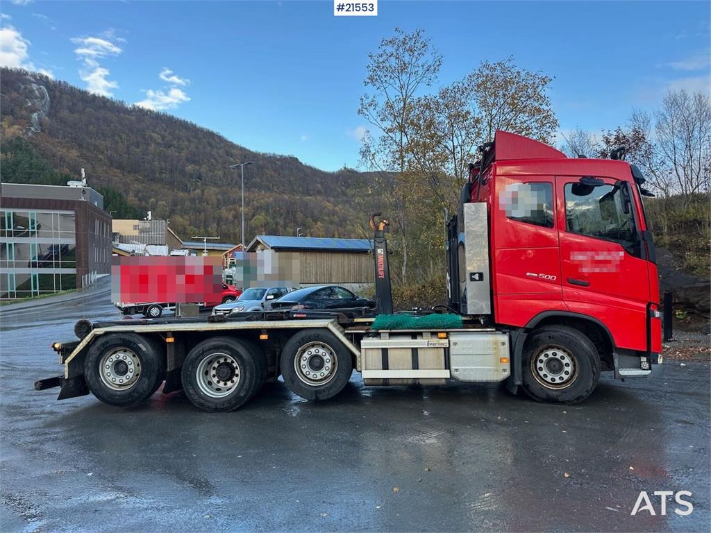 Volvo FH 500 hook truck 8x2 w/ 21 t hook. WATCH VIDEO.