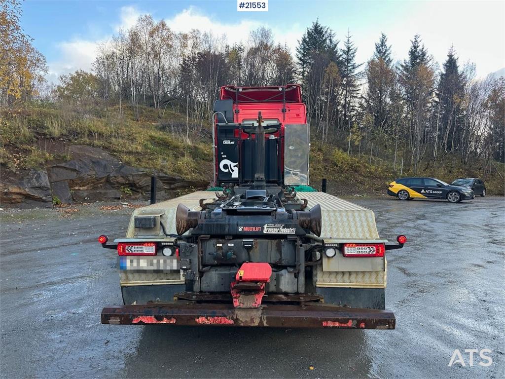 Volvo FH 500 hook truck 8x2 w/ 21 t hook. WATCH VIDEO.