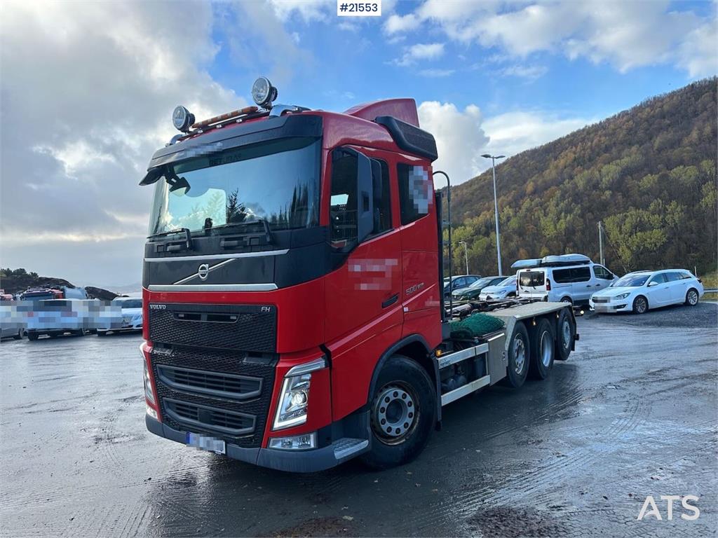 Volvo FH 500 hook truck 8x2 w/ 21 t hook. WATCH VIDEO.