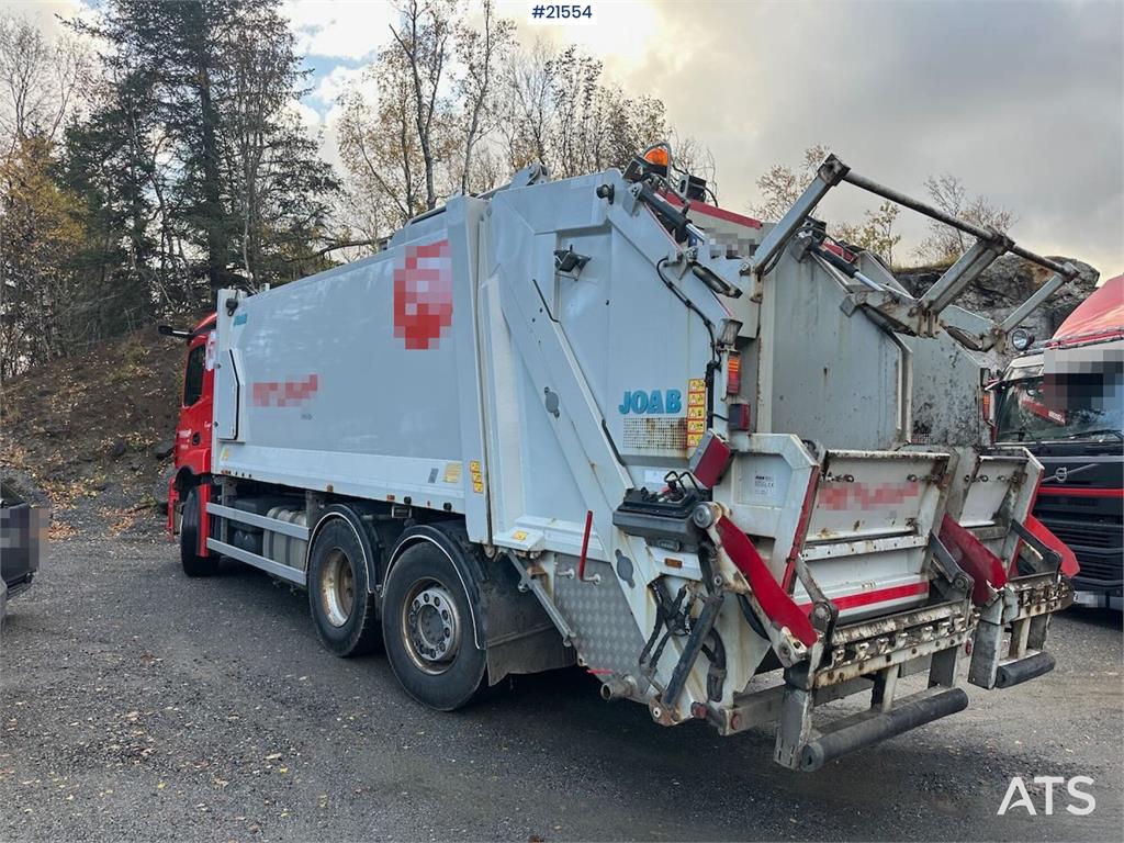 Mercedes-Benz Actros 2543 6x2 2-chamber compactor truck w/ JOAB