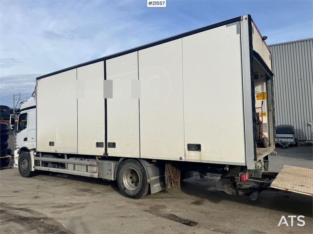 Mercedes-Benz Actros 1832 4x2 Box truck w/ full side opening and