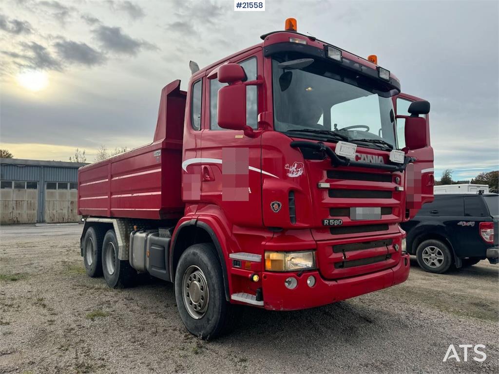 Scania R580 6x4 Tipper truck.