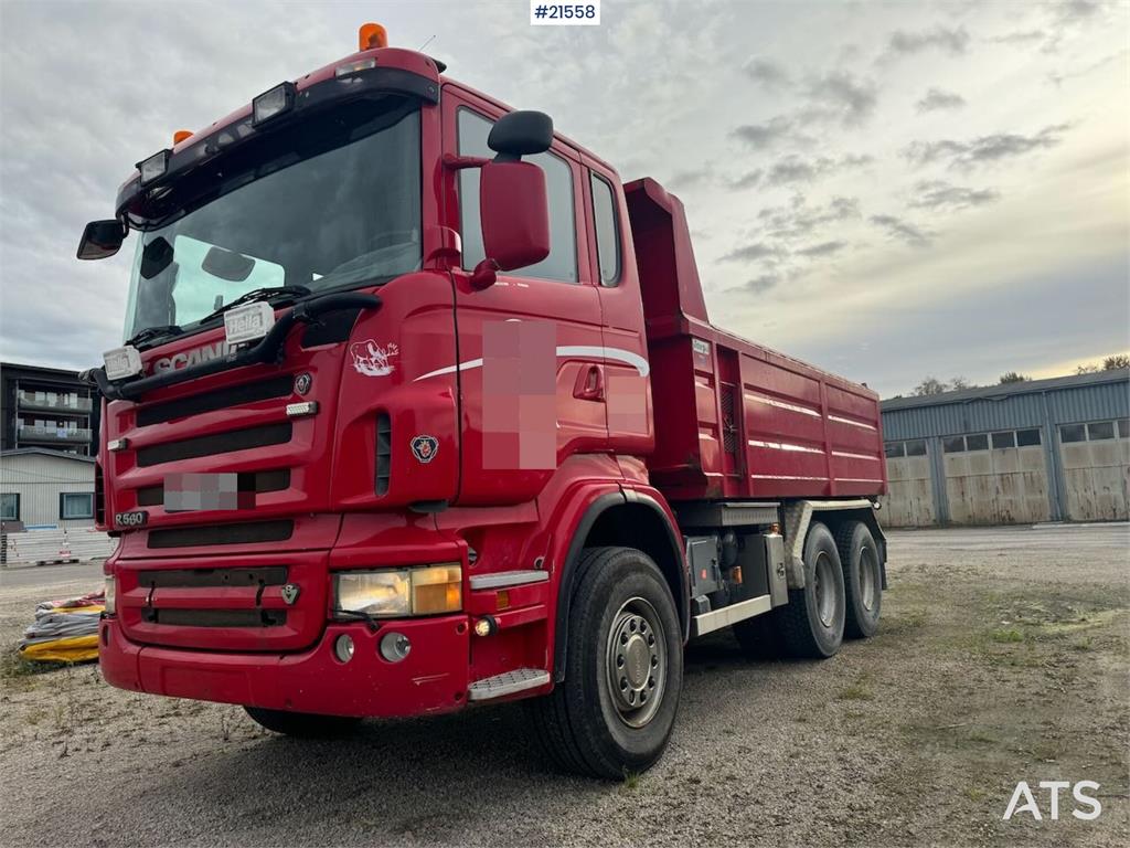 Scania R580 6x4 Tipper truck.