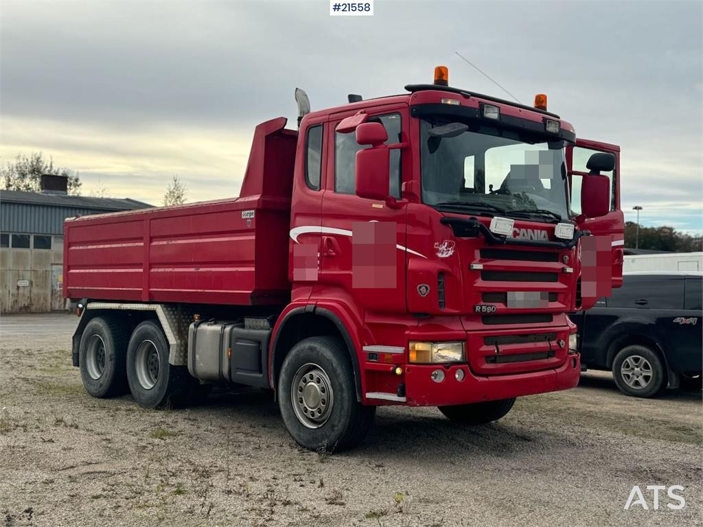 Scania R580 6x4 Tipper truck.