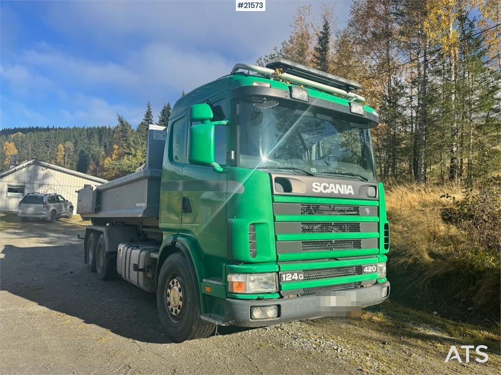 Scania 124G 6x2 Hook truck.