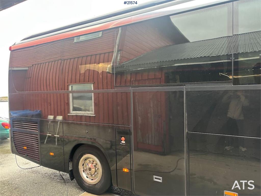 Setra S411 tour bus w/ 29+2+1 seats and winter tires. Lo