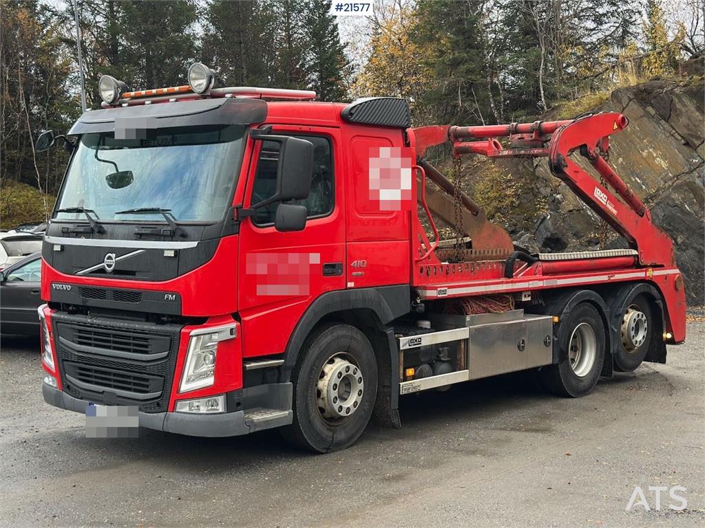 Volvo FM 410 skip dumper 6x2 w/ Laxo body, extension and