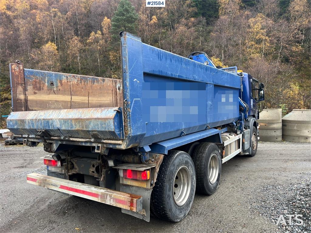 Scania P380 6x2 crane truck w/tipper, w/14t/ and w/Hiab c