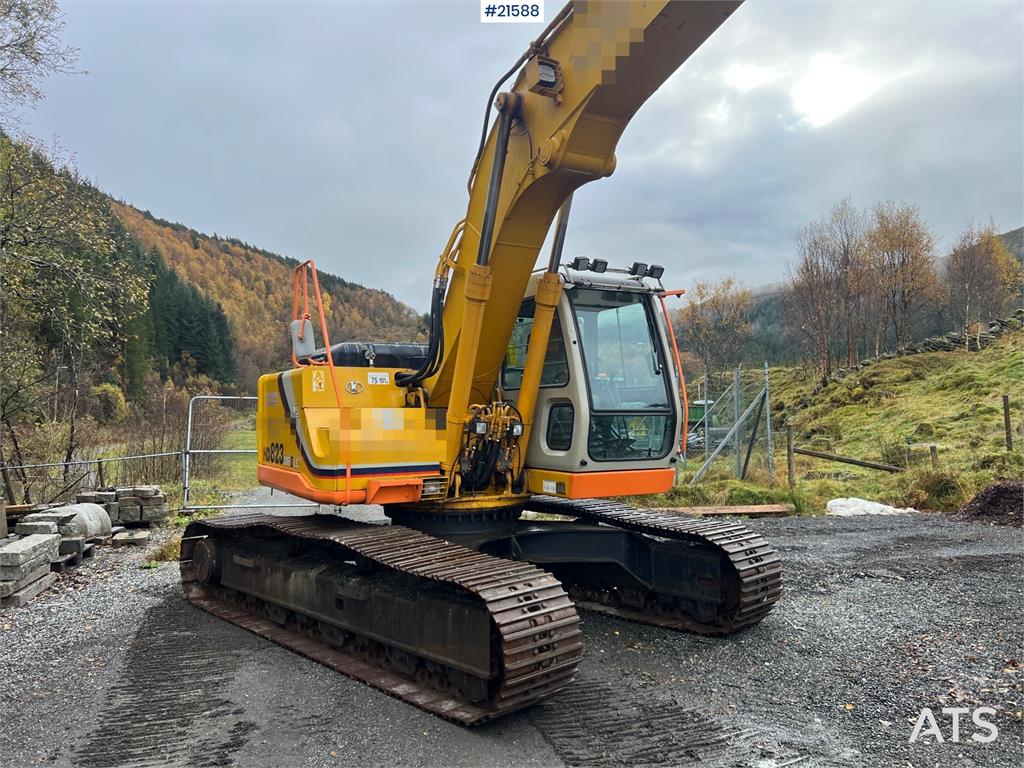 Kato HD 823 MR excavator w/ rototilt, sanding bucket, A