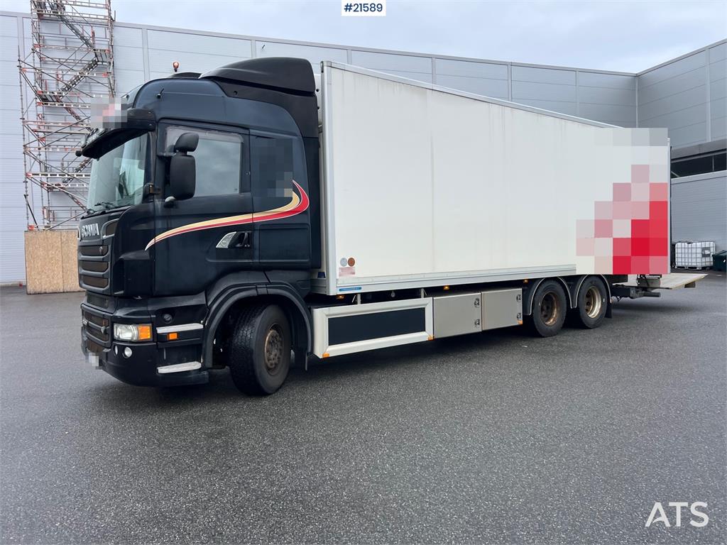 Scania R500 6x2 box truck w/ 2 temp refrigerator/freezer