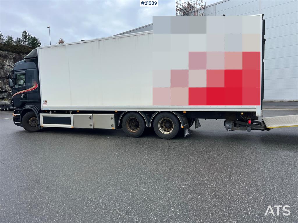 Scania R500 6x2 box truck w/ 2 temp refrigerator/freezer