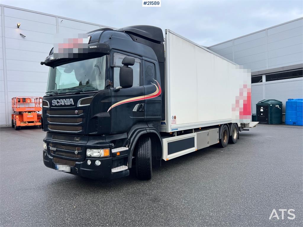Scania R500 6x2 box truck w/ 2 temp refrigerator/freezer