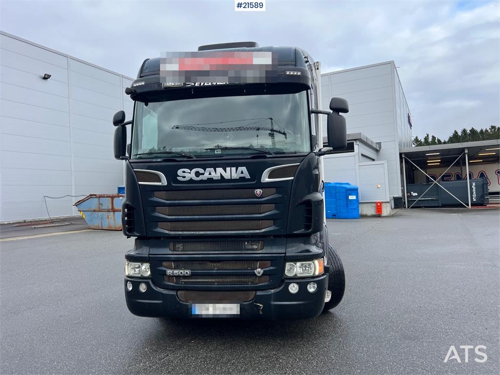 Scania R500 6x2 box truck w/ 2 temp refrigerator/freezer