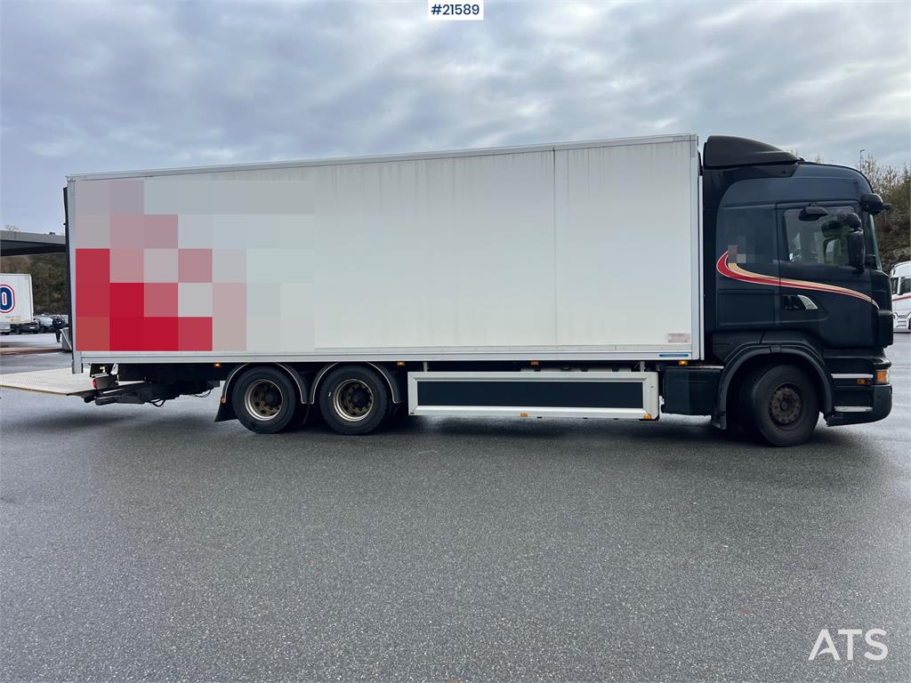 Scania R500 6x2 box truck w/ 2 temp refrigerator/freezer