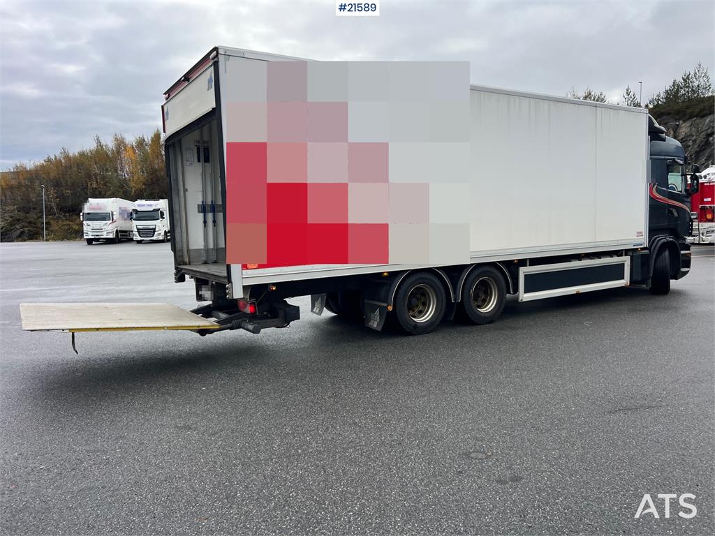 Scania R500 6x2 box truck w/ 2 temp refrigerator/freezer