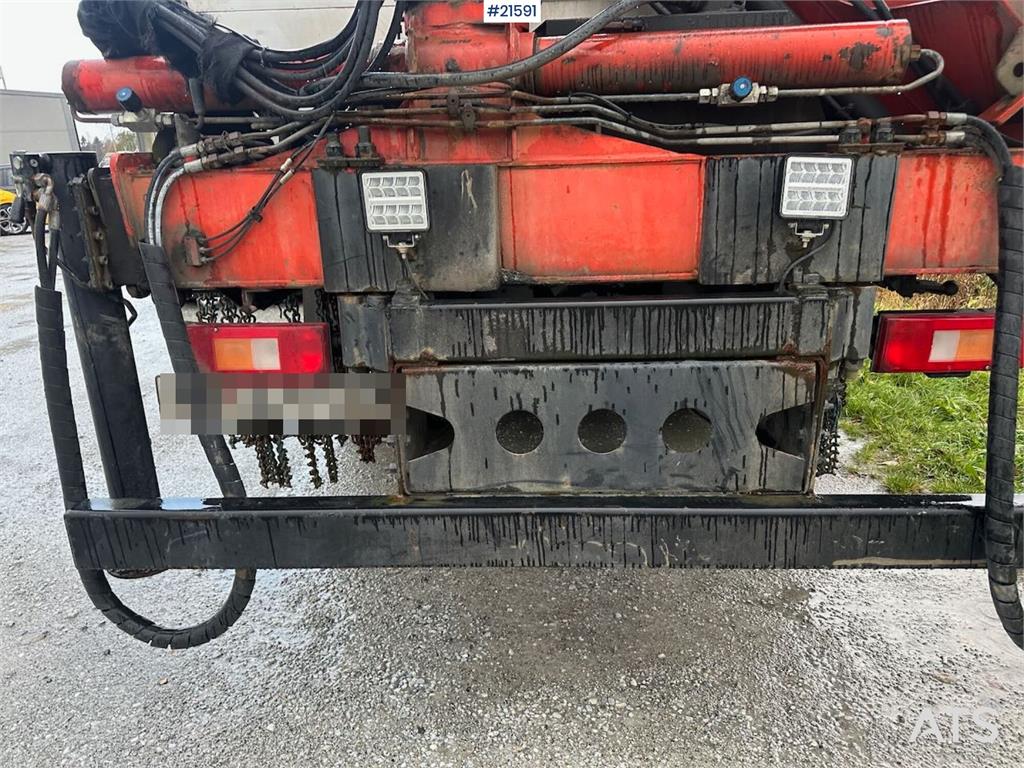 Volvo FL 6 flatbed truck w/ rear mounted crane. WATCH VI