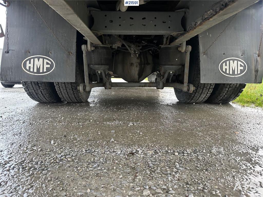 Volvo FL 6 flatbed truck w/ rear mounted crane. WATCH VI