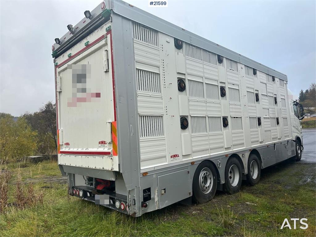 Volvo 540 8x4 livestock truck w/ Finkl body, onspot and