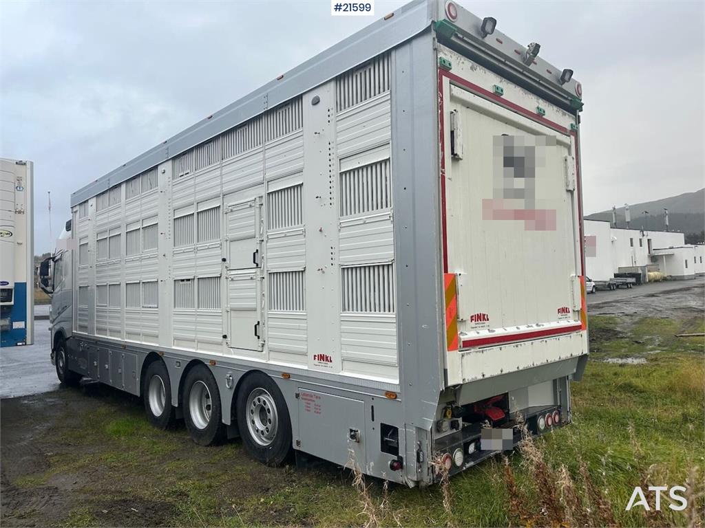Volvo 540 8x4 livestock truck w/ Finkl body, onspot and