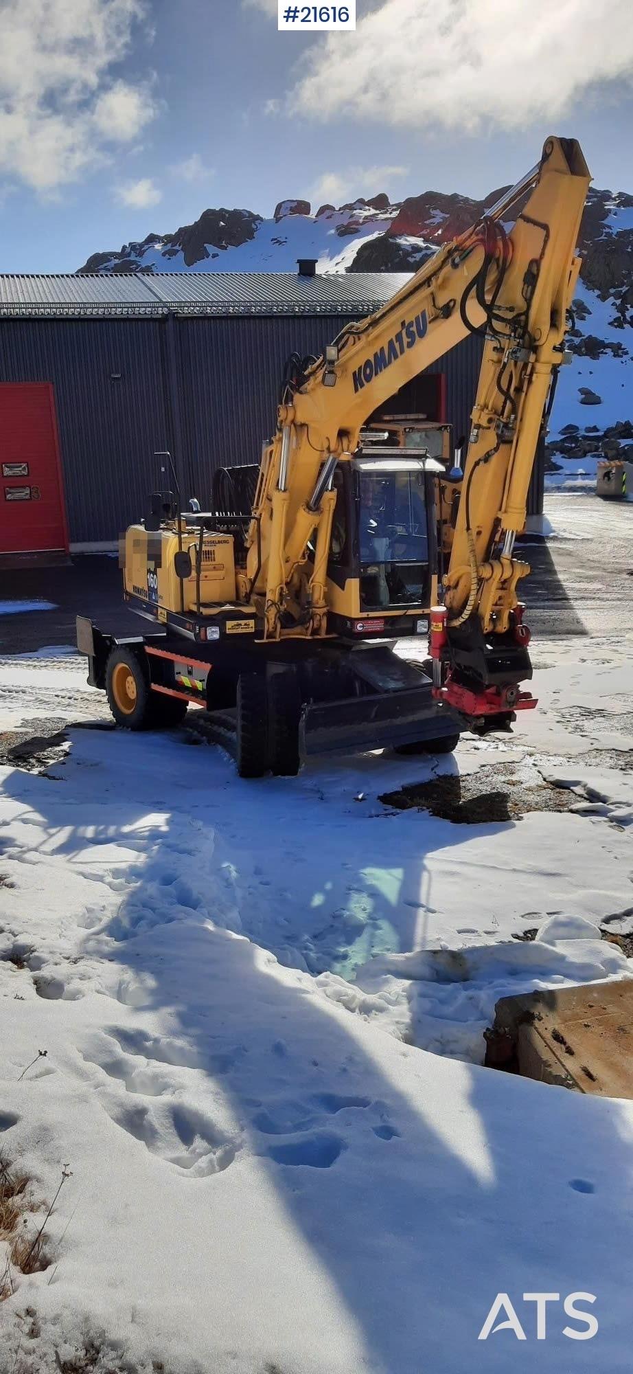 Komatsu PW 160-7K Wheel Excavator w/ Rototilt