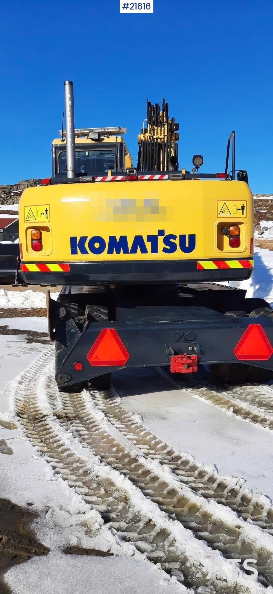 Komatsu PW 160-7K Wheel Excavator w/ Rototilt