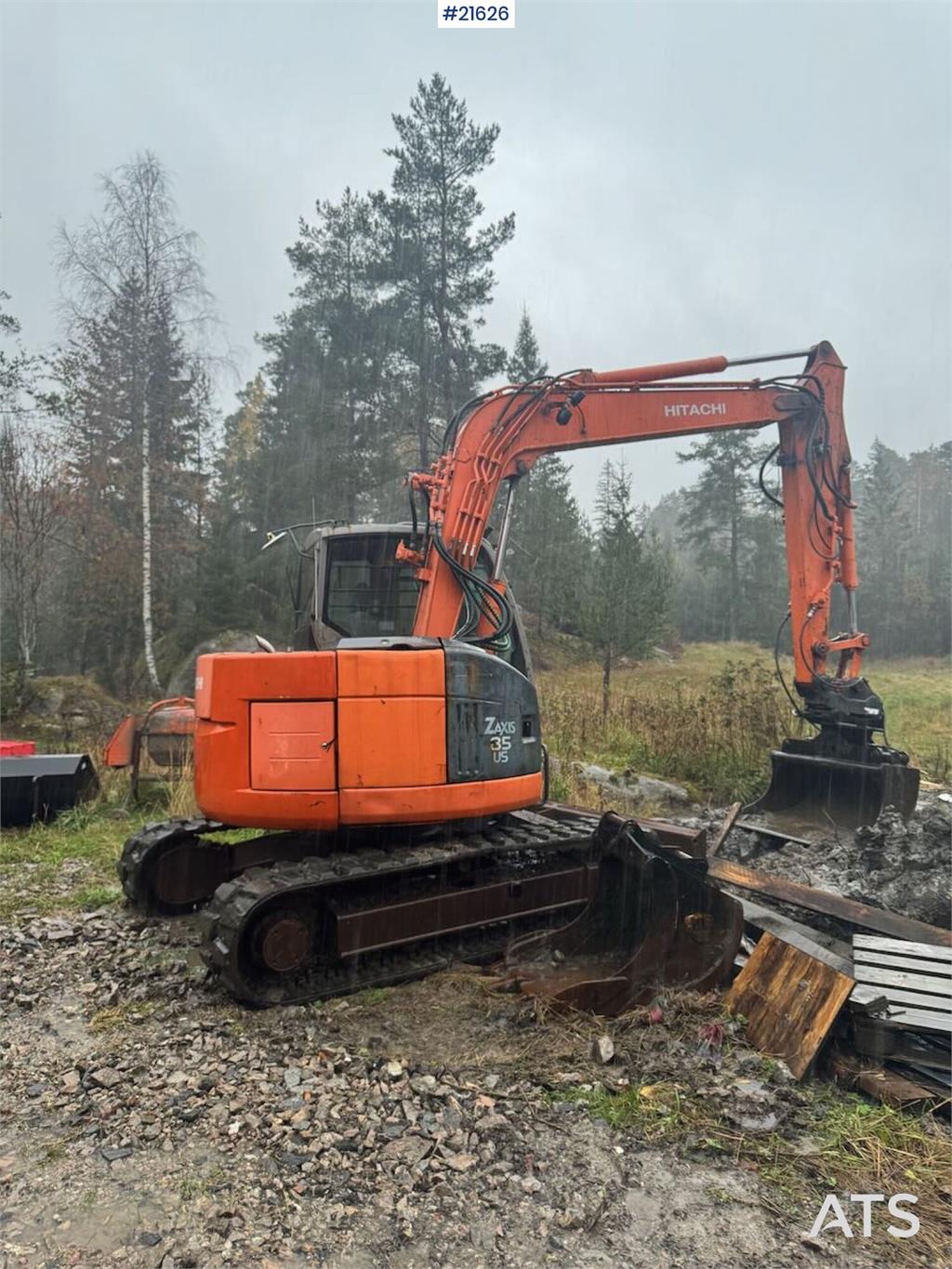 Hitachi ZX85 US Crawler Excavator w/ 2 Buckets WATCH VIDEO