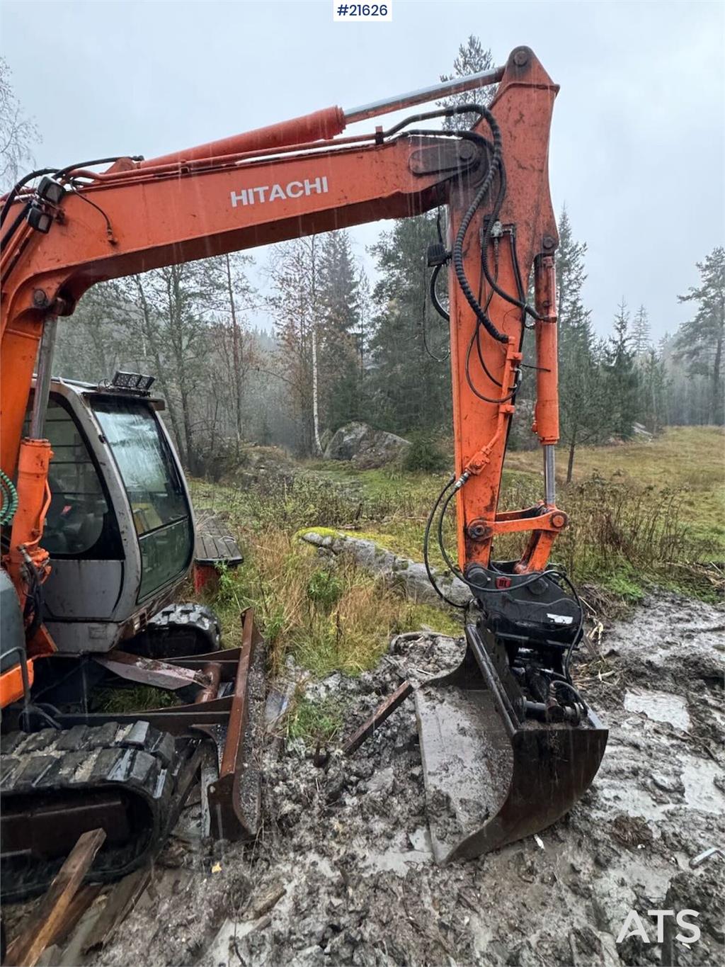 Hitachi ZX85 US Crawler Excavator w/ 2 Buckets WATCH VIDEO