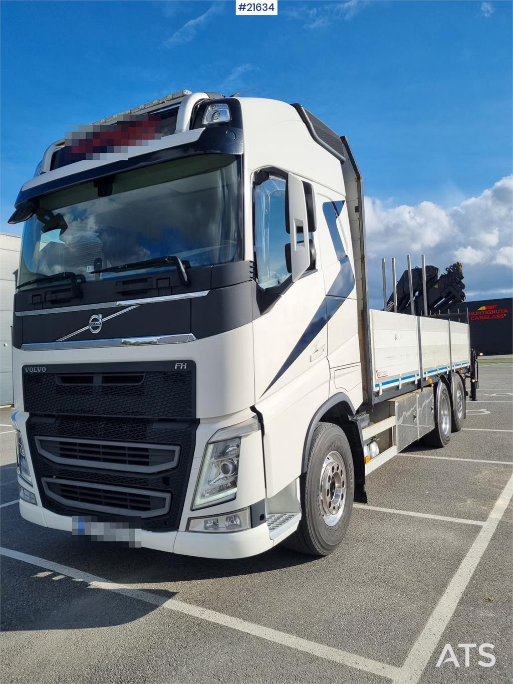 Volvo FH540 Crane truck w/ 19 t/m Rear-mounted HIAB cran