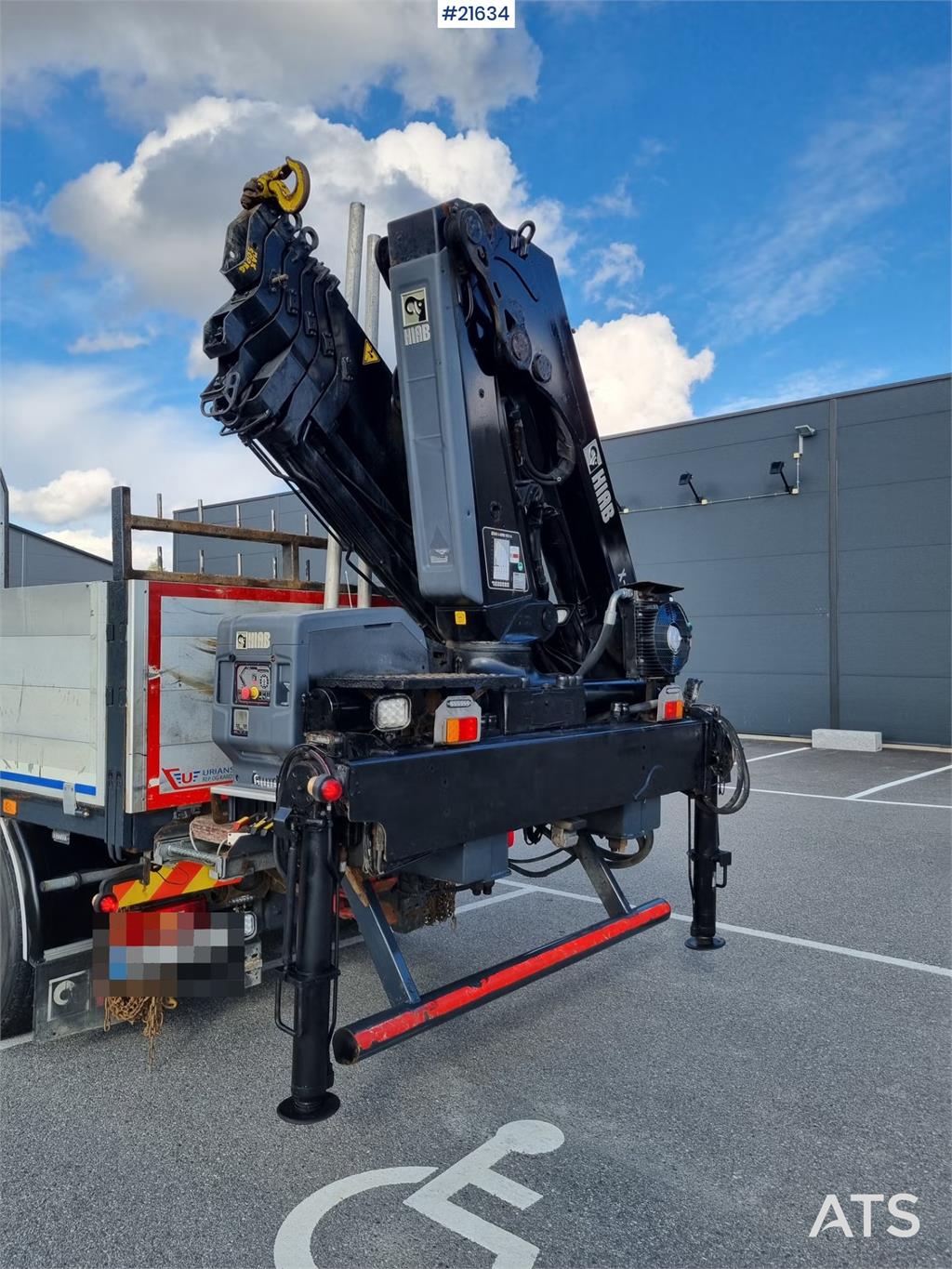 Volvo FH540 Crane truck w/ 19 t/m Rear-mounted HIAB cran