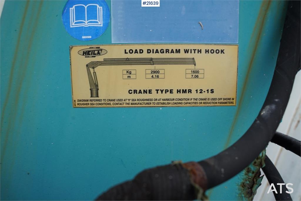 [Other] Heila HMR12-1S crane with winch (used on boat)