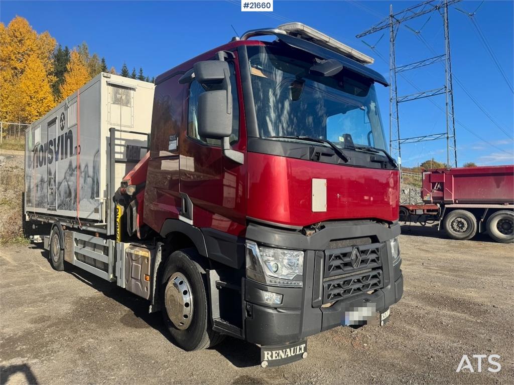 Renault T380 6x2 Crane truck w/ 19 t/m Palfinger.