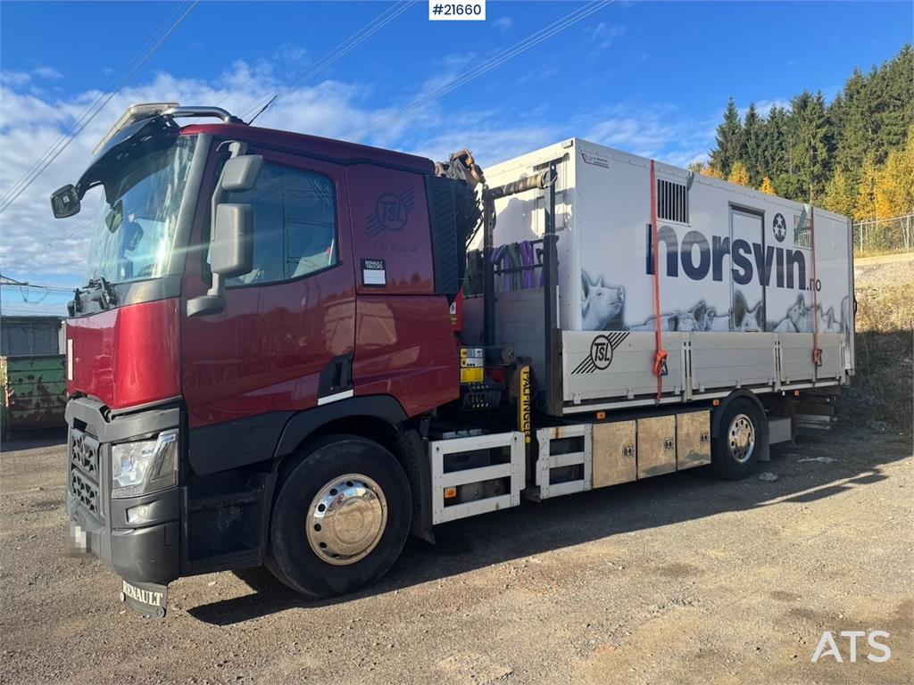 Renault T380 6x2 Crane truck w/ 19 t/m Palfinger.