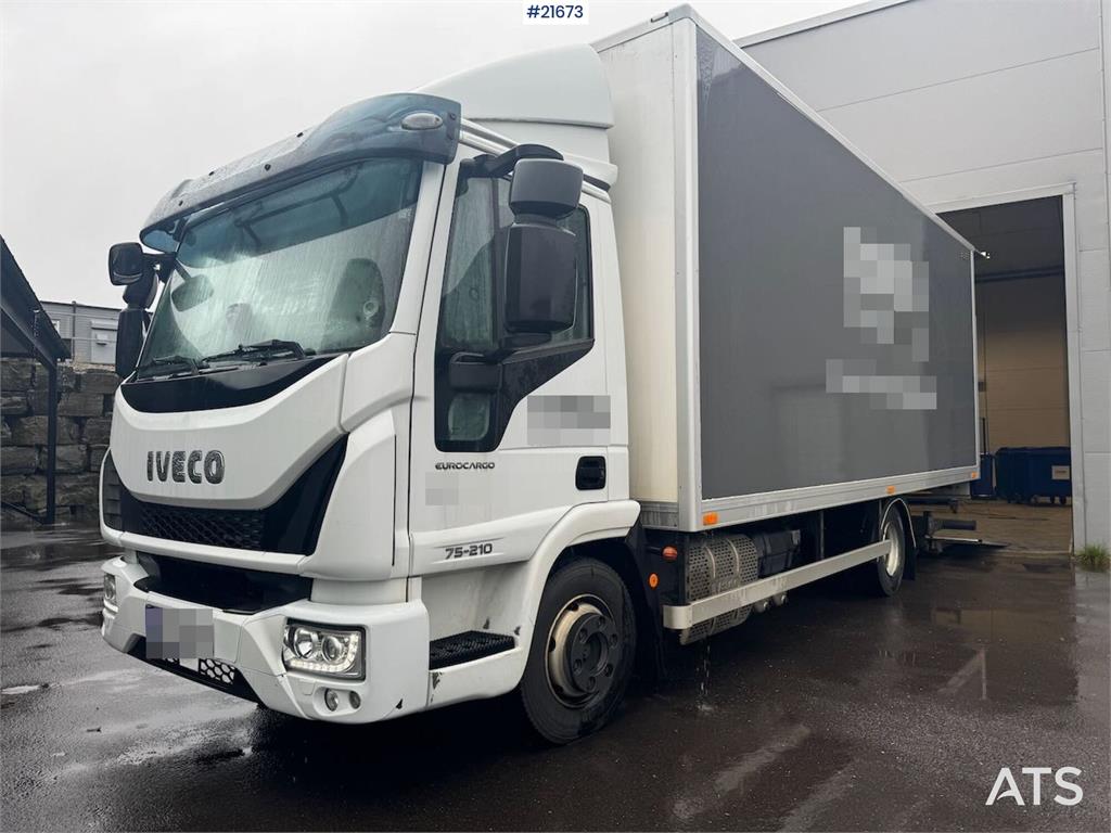Iveco 75-210 4x2 Box Truck with Lift WATCH VIDEO
