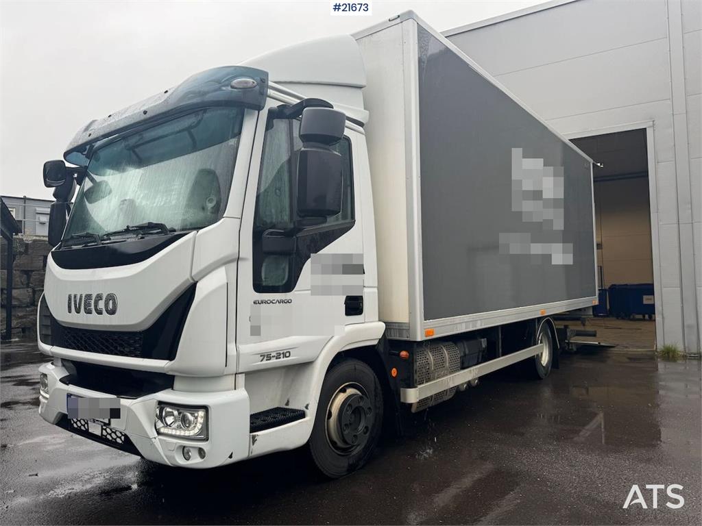 Iveco 75-210 4x2 Box Truck with Lift WATCH VIDEO