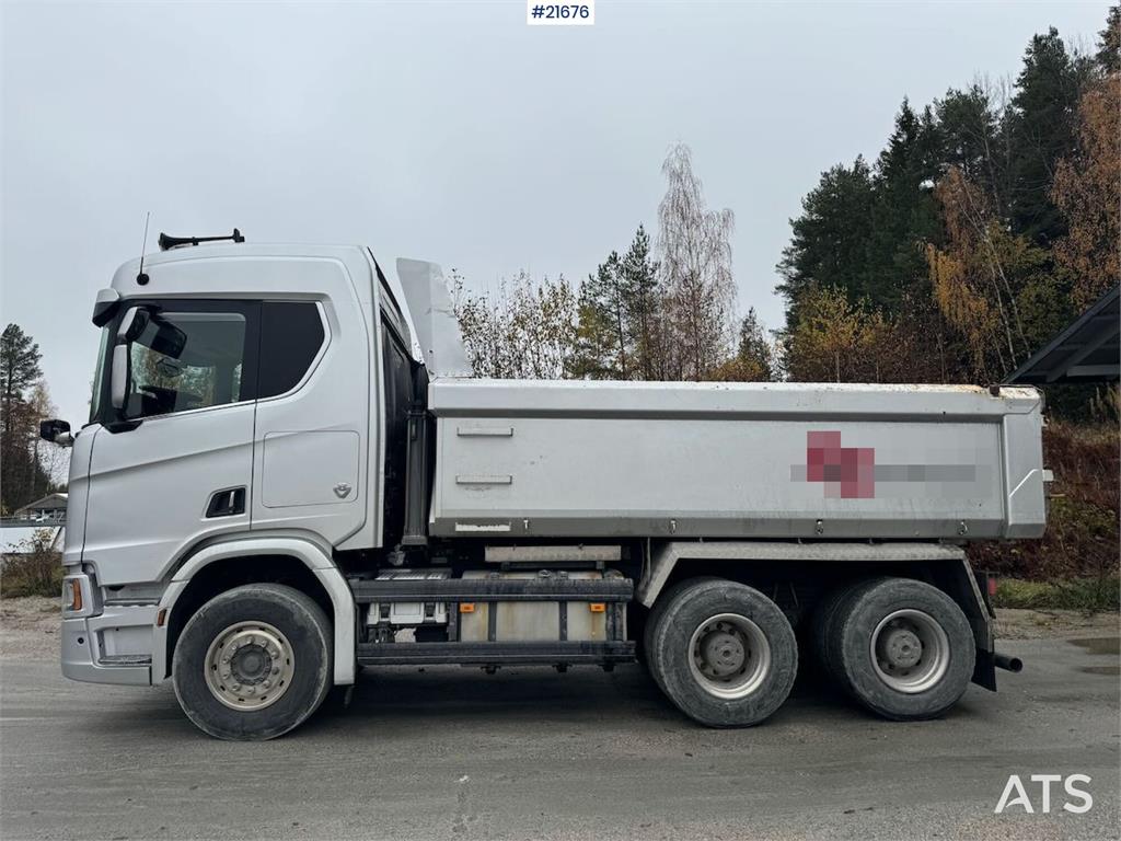 Scania R580 6x4 Tipper Truck with Snow Plow Setup