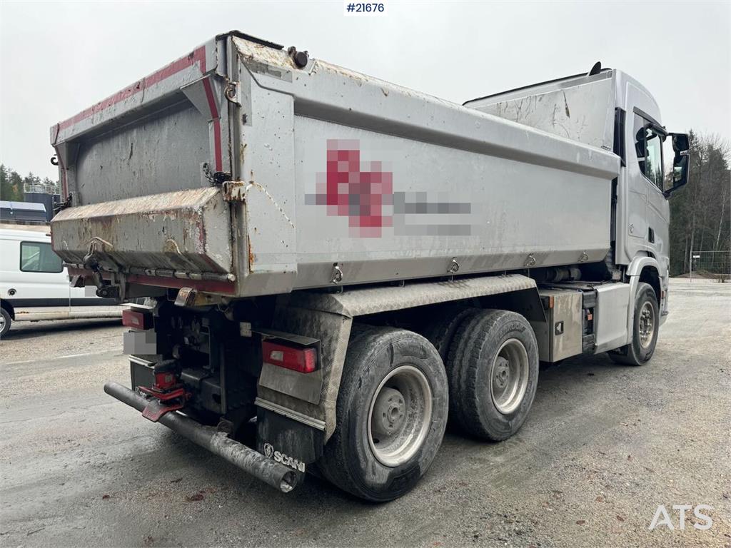 Scania R580 6x4 Tipper Truck with Snow Plow Setup