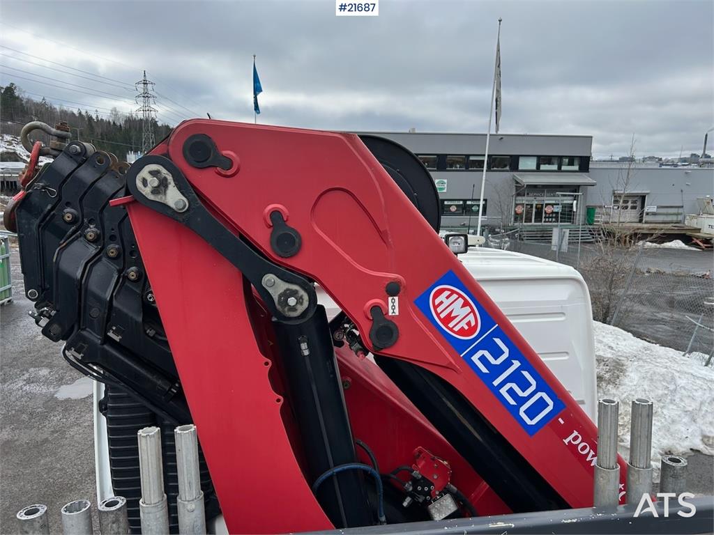 Volvo FM450 Crane Truck w/ 21 t/m HMF crane and Lift. 19