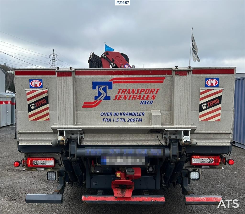 Volvo FM450 Crane Truck w/ 21 t/m HMF crane and Lift. 19