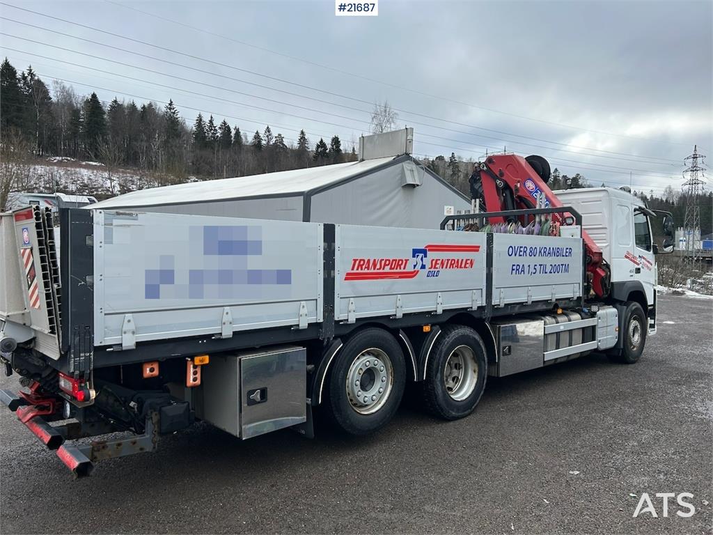 Volvo FM450 Crane Truck w/ 21 t/m HMF crane and Lift. 19