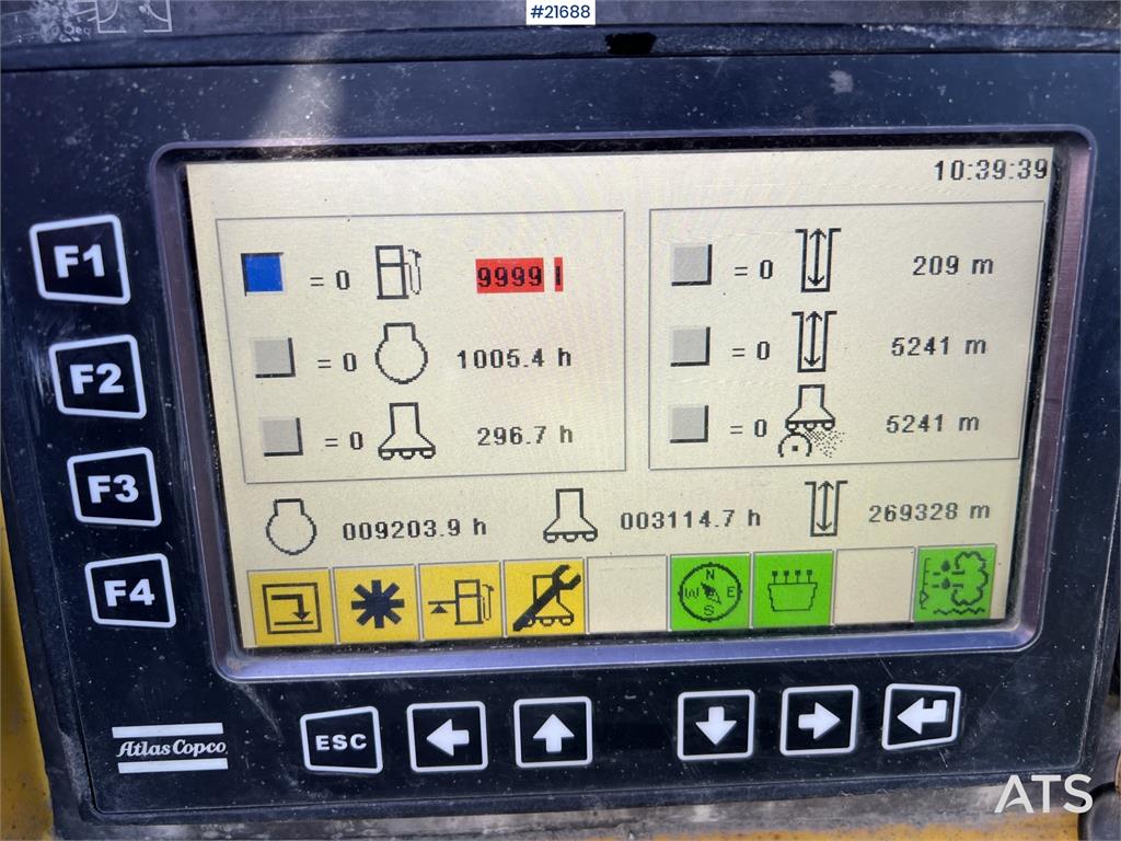 Atlas Copco T35R-01 Drilling rig w/ cop 2540 hammer, grinder a
